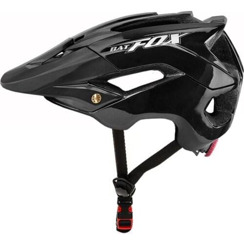 BATFOX Cycling Helmet Black In-mold Bicycle Safety Cap Sports Mountain Road Bike Helmets Equipment Lightweight Breathable Helmet