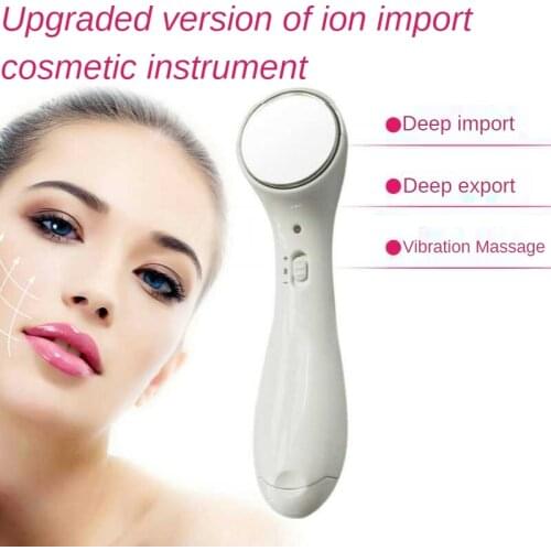 Facial Vibration Massage InstrumentIon Ion Import Export Tool Multi-Function Facial Cleanser Beauty Equipment Face Skin Care