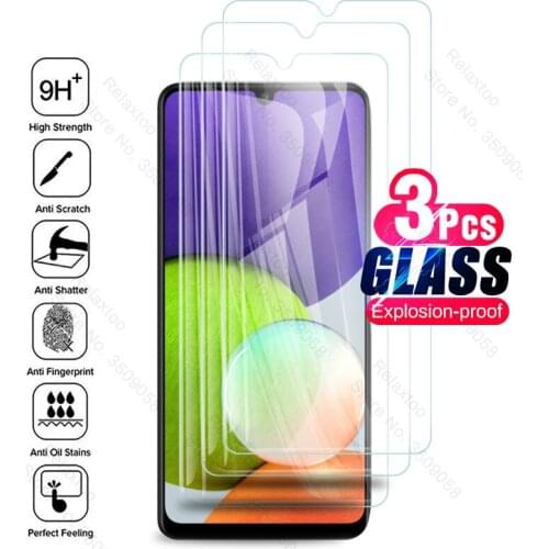 3PCS 9H Protective Glass For Samsung Galaxy A22 A 22 2021 4G SM-A225F/DSN 6.4'' Phone Screen Protector Tempered Glass Film Cover