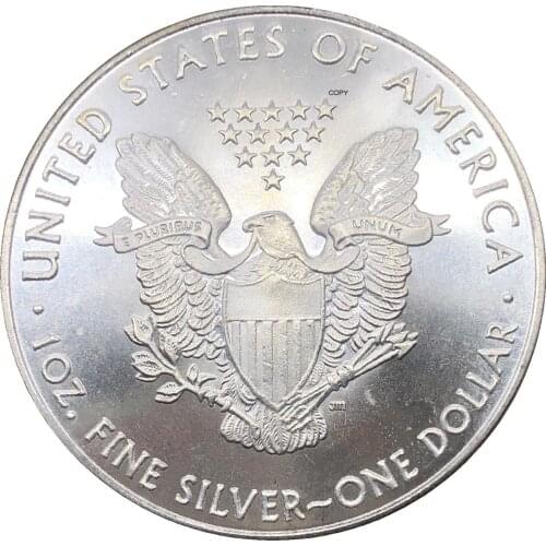 United States 1 Dollar American Silver Eagle Bullion Coin 2016 Plated Silver Commemorative Coin Copy coin