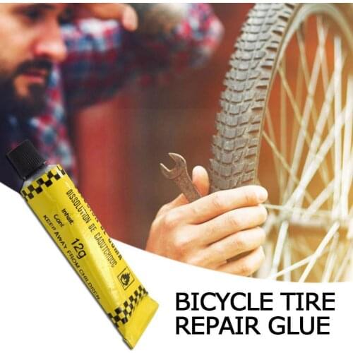 1Pcs Automobile Motorcycle Bicycle Tire Tyre Repairing Repair Tube Glue Glue Cold Cement Patch Rubber Tools Puncture Inner Q9W2