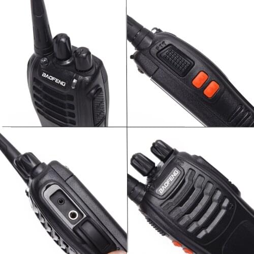 1Or 2 PCS Baofeng BF-888S Walkie Talkie 5W Two-way radio Portable Radio UHF 400-470MHz 16CH Comunicador Transmitter Transceiver