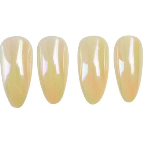 24pcs Pink Orange Fake Nail Patch Glue Type Removable Mid Length Paragraph Fashion Manicure Save Time False Nails Patch NE