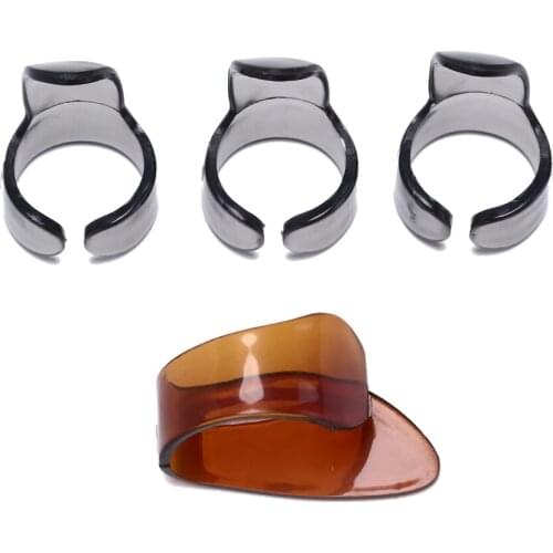 4Pcs/set Guitar Picks Thumb Finger Nail String Plectrums Musical Instrument Accessories Practical Guitar Picks