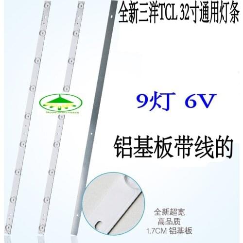 6 pcs/Lot LCD TV backlight strip for 32 inchs L32E09 L32F3320B 32CE660 LED32B300 1 pcs=63cm 9leds (1led=6v)