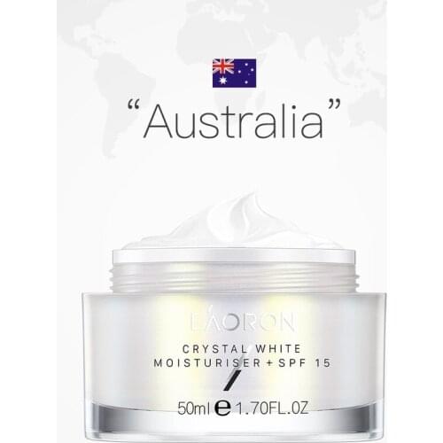 Australia Eaoron Crystal White Brightening All-in-One Day Moisturizing Face Neck Moisturizer Cream Hydrate Brighten Prime Skin