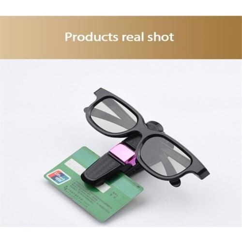 Auto Multi-Function Portable Storage Clip Universal Car Sun Visor Glasses Box Sunglasses Fastener Clip Card Ticket Holder