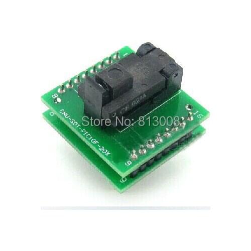Free Shipping PIC PIC10 SOT23 STO-23 IC testing Programming Burn-in seat Socket test bench block DIP8 new Distributor On Sale