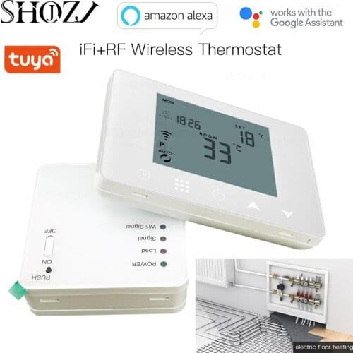 WIFI Receiver RF Electric Actuator Multicircuit Temperature Controller Gas Boiler Heating Water Floor Wireless Room Remote