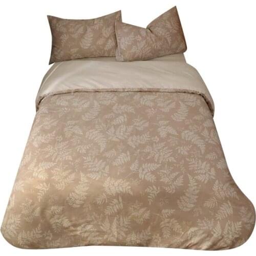 Simple printed four - piece set of pure cotton three - piece bedding set