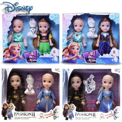 Disneys new product "Frozen" 2 Princess Elsa doll Anna Feige doll Queen movable anime doll Christmas birthday gift for girls