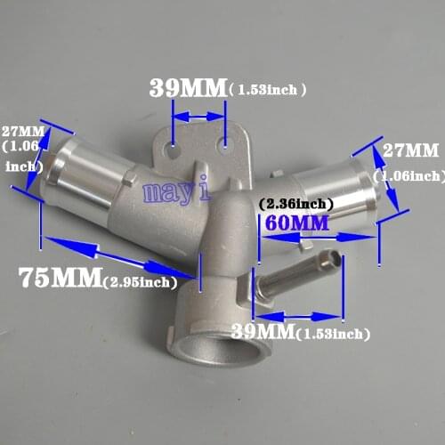 Upgraded Aluminium Engine Radiator Filler Neck Coolant Thermostat Housing Water Pipe for Toyota Yaris Belta Vios Vitz 1650221080