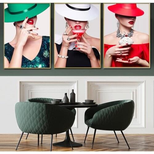 Fashion Goddess Portrait Wall Picture Canvas Painting Modern Posters and Prints Home Decoration Luxury Mural Interior Decoration