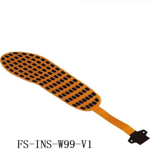 Multi-zone plantar pressure distribution thermal diagram intelligent insole flat film pressure sensor circuit support