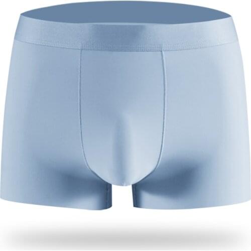 Men Underwear Flat Pants Silk Dry And Comfortable Mens Breathable Underwear Comfortable Fit Non Marking Men Boxer 2021 NEW