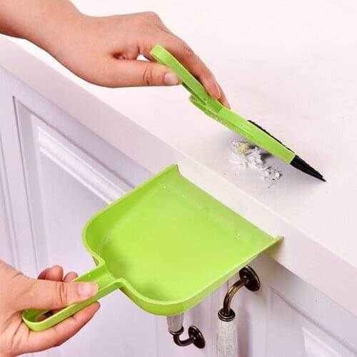 Mini Desktop Sweep Cleaning Brush Small Broom Household Dustpan Set Floor Cleaner Dust Brush Hot Wholesael
