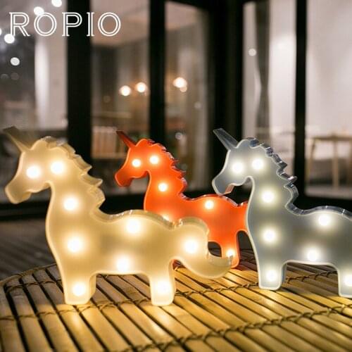 ROPIO 3D Cute Small LED Night Light Creative Novelty LED Electric Decoration Kid Room Night Light Home Decor Wall Lamp