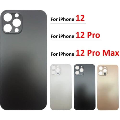 New Rear Back Cover Battery Housing For Iphone 12 11 Pro Max Replacement Parts Big Hole