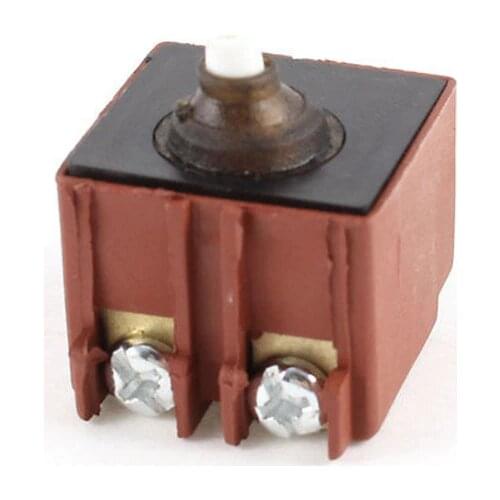 AC 250V 3A/5A 125VAC 10A 5E4 DPST NO Square Momentary Action Push Button Switch