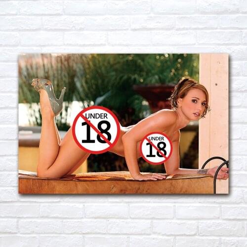 Hot Beauty Model Poster and Print Canvas Cloth Fabric Painting For Living Room Porch Home Decoration Wall Art Mural