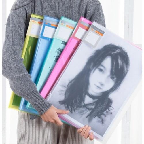 NEW A3 Display Book 30 Pages Transparent Insert Folder Document Storage Bag for Bank Campus File Office Workplace Student