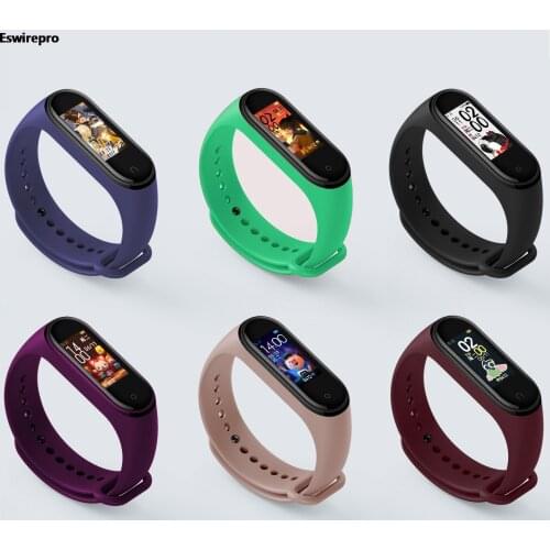 Watchband for Xiaomi Mi Band 34 Silicone Watch Strap Twocolor Replacement Wristband Bracelet for Men Women ремешок на mi band 4
