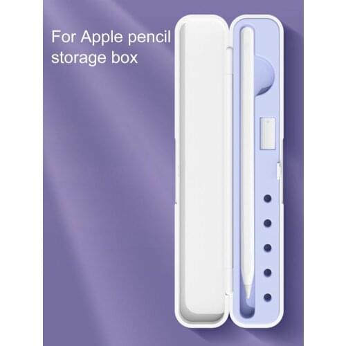 Anti-lost Anti-falling Silicone Portable Pencil Case Box for Apple Pencil 1/2