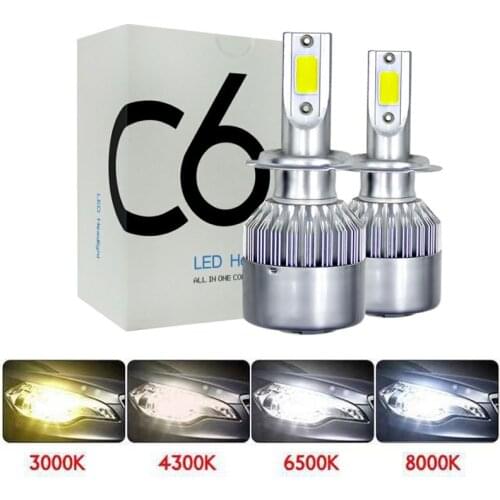 Muxall LED Car Headlight Bulbs H4 Lamp 880 881 H8 H9 H11 LED Lamp H7 9003/4/5/6/7 6000K 8000K IP68 Auto Headlamp Car Lights 2PCS