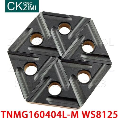 TNMG160404L-M WS8125 TNMG 160404L M HS8125 Carbide slotting Internal External Turning Inserts CNC Lathe cutter tools for steel
