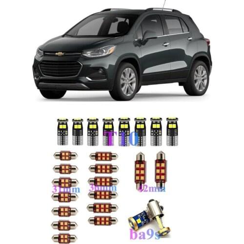 Interior LED Lights Replacement for Chevy TRANS SPORT TRAX VIVANT VOLT CORVETTE EPICA Accessories Package Kit WHITE