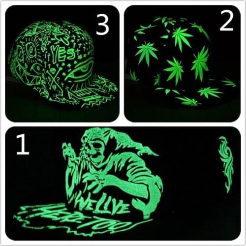 Women Men Funny Light In The Dark Fashion Fluorescence Baseball Cap Caps Luminous Sport Hip Hop Cap Hat