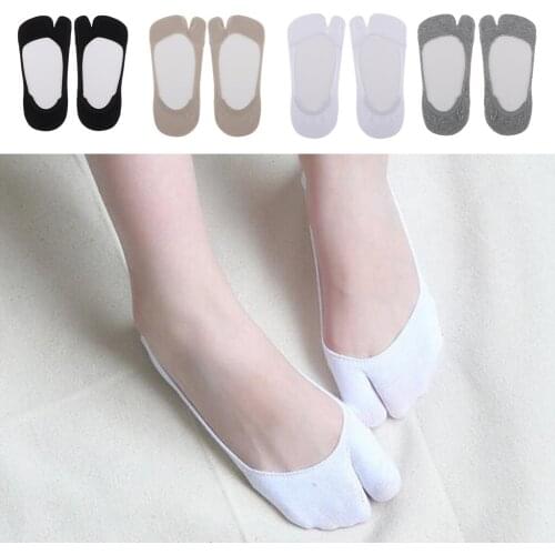 Low Cut Tabi Socks Women No Show Non-slip Hidden Invisible Flats Boat Socks Flip Flop Socks Tabi Ankle Socks