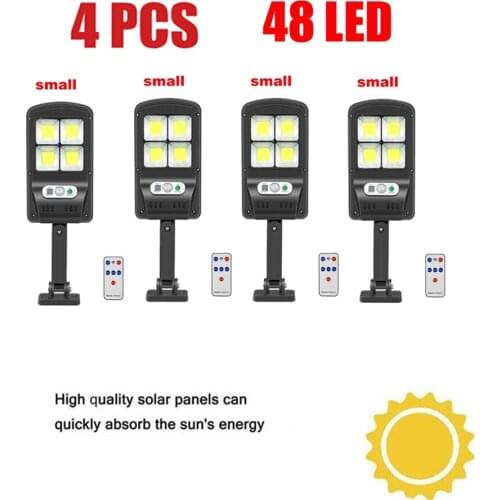4pcs tabular oblong Solar Light Motion Sensor solar Security Lamp Waterproof 6 reflectors Outdoor Lighting For Entryways Patio Y