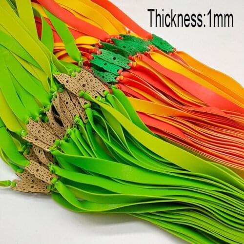 5/10 Pcs 1.0mm Slingshot Flat Rubber Bands Use for Hunting Shooting Profesional Latex Flat Elastic Resilient for Catapult