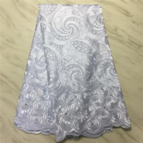 Dubai Style African Lace Fabric 2021 High Quality Embroidery Swiss Tulle Lace In Swiss Cotton Lace M4943
