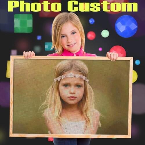 Dispaint Photo Custom Diamond Painting Cross Stitch Full Square/Round Drill 5D DIY Diamond Diamond Embroidery Handmade Gift