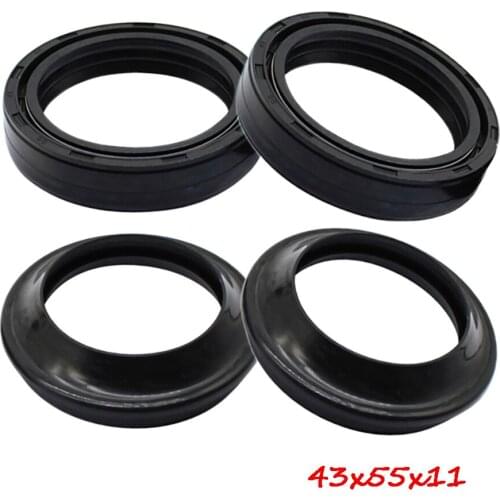 OLPAY 43x55x11mm Front Fork Damper Oil Seal Dust Seal Shock Absorber For YZF R1 R6 CR500R CR250R FZ6 XJR1200/1300 ZX6R 10R 14R