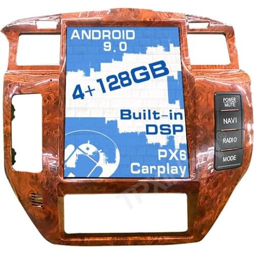 For NISSAN PATROL 5 Y61 Android 9.0 4G LTE Tesla style Screen Car GPS Navigation Headunit Multimedia Player Radio Tape Recorder