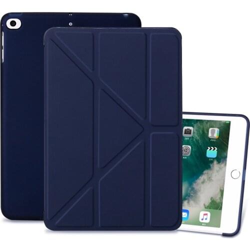 Case for iPad mini 4 5 7.9 inch PU leather Cover for iPad mini 4 5 7.9 inch TPU Silicone Smart Atomized Soft Bottom Tablet Case