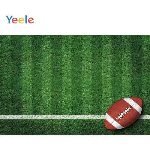 Football Soccer Field Green Grassland Newborn Baby Shower Boy Birthday Party Vinyl Photography Backdrops Photographic Background