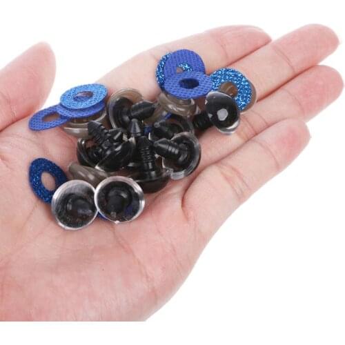 10PCS 16/20/24mm Shinning Plastic Doll Eyes Craft Eyes DIY For Plush Bear Stuffed Toys Animal Puppet Dolls Accessories
