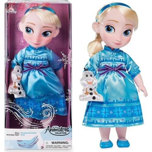 Disney Toys Frozen 2 3 Elsa and Anna Princess Doll Toys with Accessories Olfa Sets Girls Collection Dolls Kids Gifts with Box