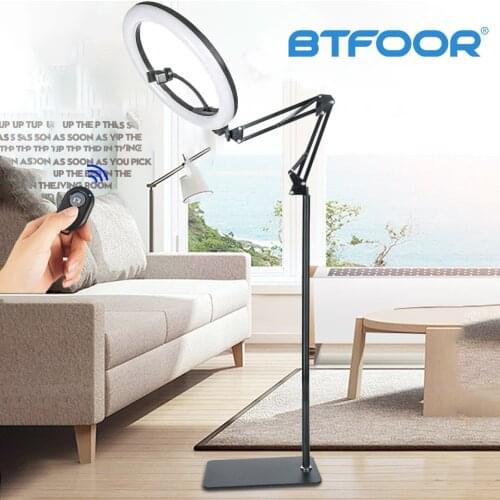 Selfie Lighting Circle Fill Camera Photo Studio Phone Lamp Photography Led Video Ring Light With Tripod Stand Boom Arm Youtube