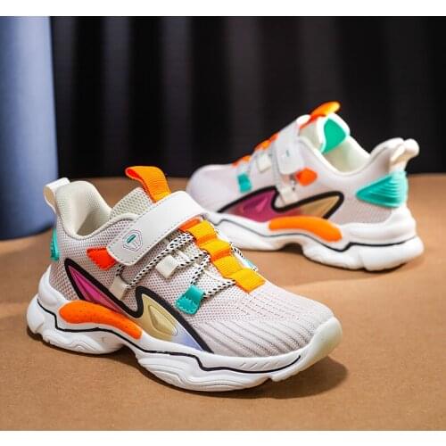 Summer New Baby Sneakers 2020 Fashion Children Flat Shoes Kids Casual Shoes Breathable Air Mesh Lightweight Sports Running Shoes