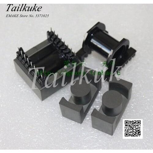 EC4220 magnetic core supporting horizontal skeleton 8+8 transformer core PC40 material EC42*20 ferrite core