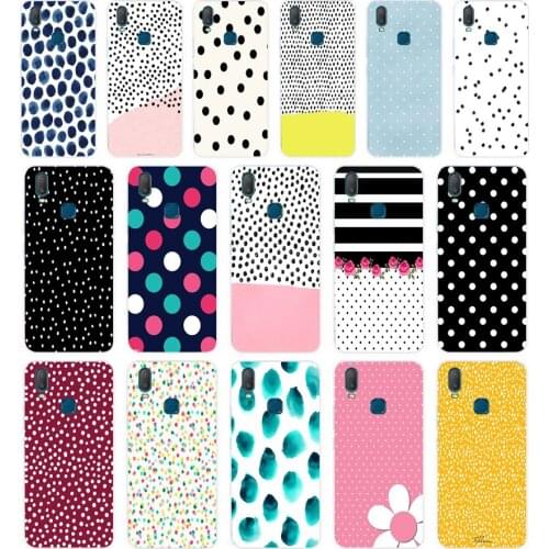 348FG Polka Dots gift Soft Silicone Tpu Cover phone Case for VIVO Y3 Y11 Y12 Y15 Y17 Neo Pro Case