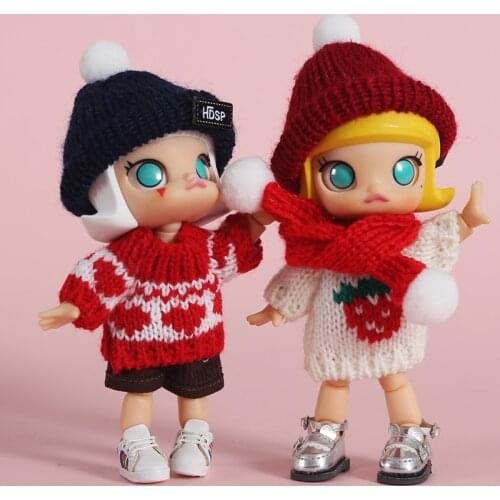 Ob11 baby sweater sweater christmas clothes 1 / 8bjd clothes beautiful knot pig girl head gsc body 1 / 12bjd doll accessories