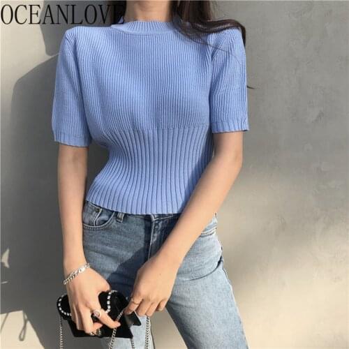 Oceanlove Women's Knitted T-shirts