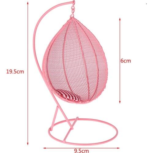 1:12 Dollhouse Miniature Furniture Swing Chair Hammock Doll House Decor Toy