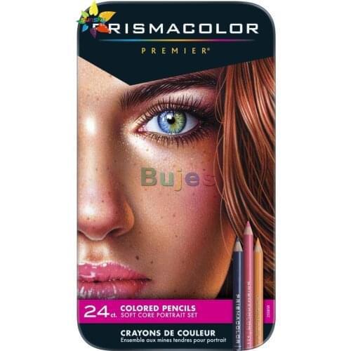 Sanford 25085R Prismacolor Premier Colored Pencils, Portrait Set, Soft Core, 24 colors set,Oil colored pencil,Art supplies